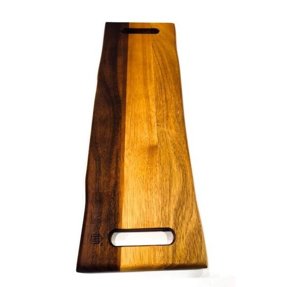 Other - NWOT Handcrafted Acacia Wood Serving & Charcuterie Board With Dual Handles